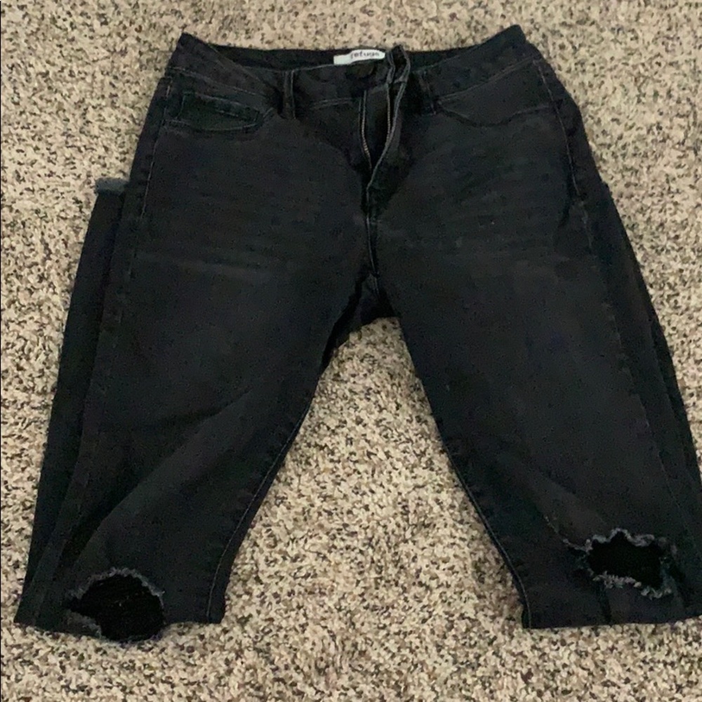Black Refuge Skinny Jeans